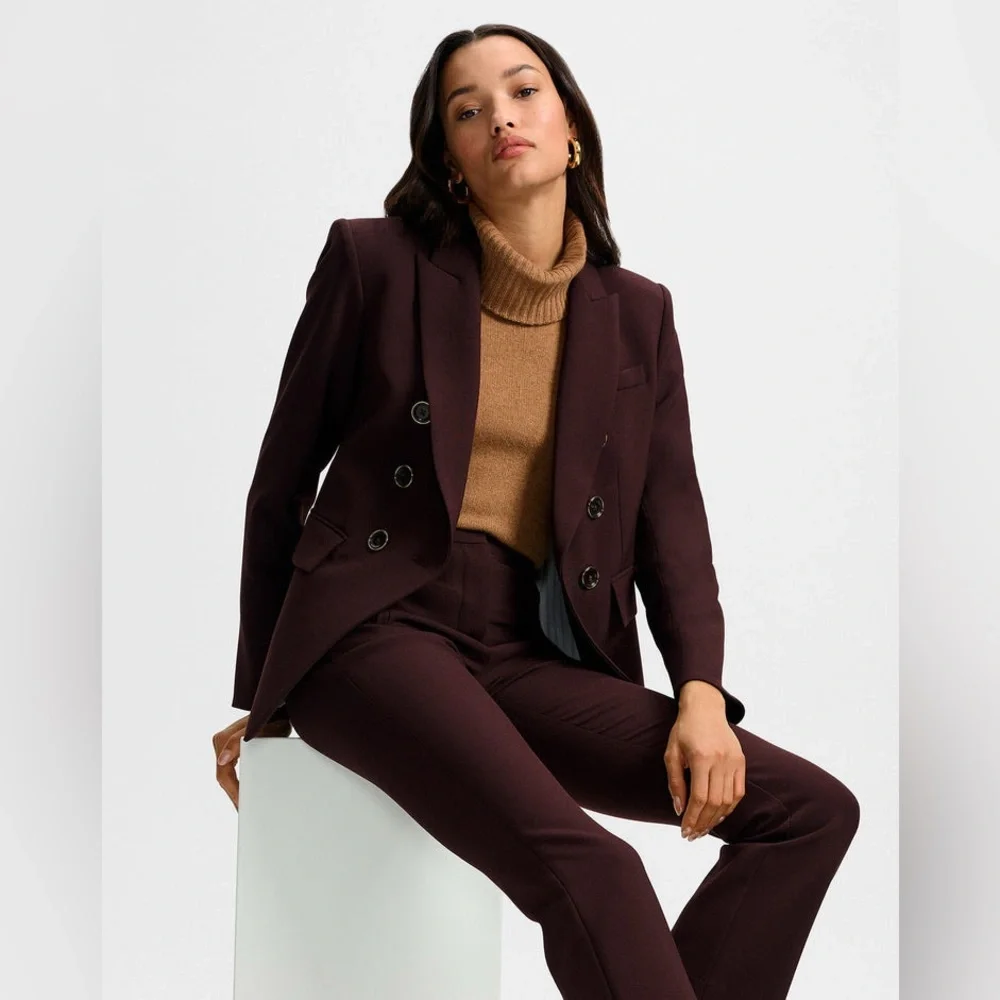 NWT $798 Veronica Beard Miller Double-Breasted Dickey Jacket